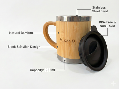MIRAVO Bamboo Coffee Mug