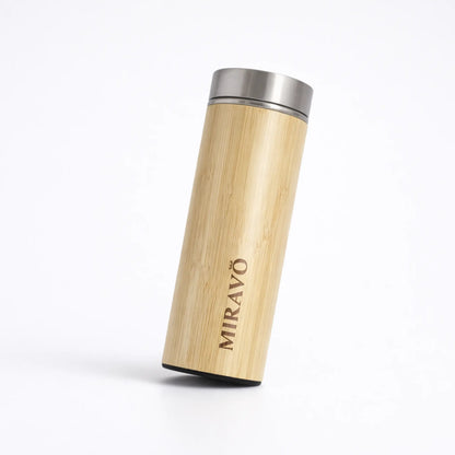 MIRAVO Bamboo Water Bottle – 450 ml