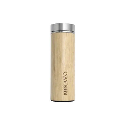 MIRAVO Bamboo Water Bottle – 450 ml